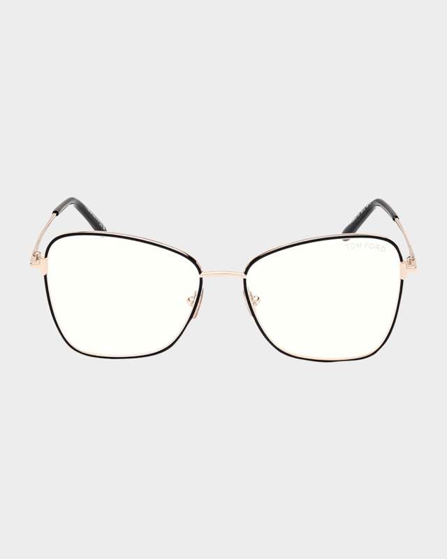 Blue Filtering Round Metal Glasses